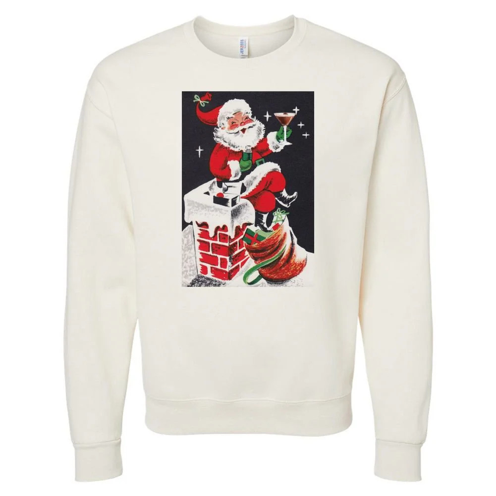 'Espresso Martini Santa' Crewneck Sweatshirt | United Monograms