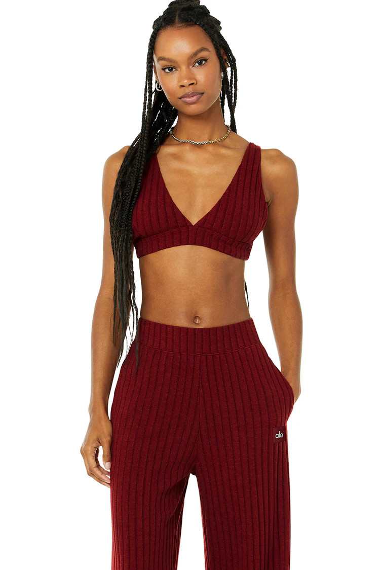 Ribbed Take Comfort Bra | Alo Yoga (US)