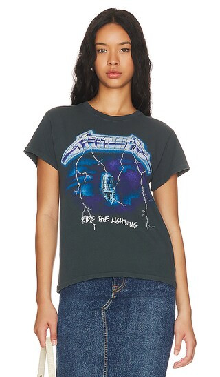 Metallica Ride The Lightning Tour Te in Vintage Black | Revolve Clothing (Global)