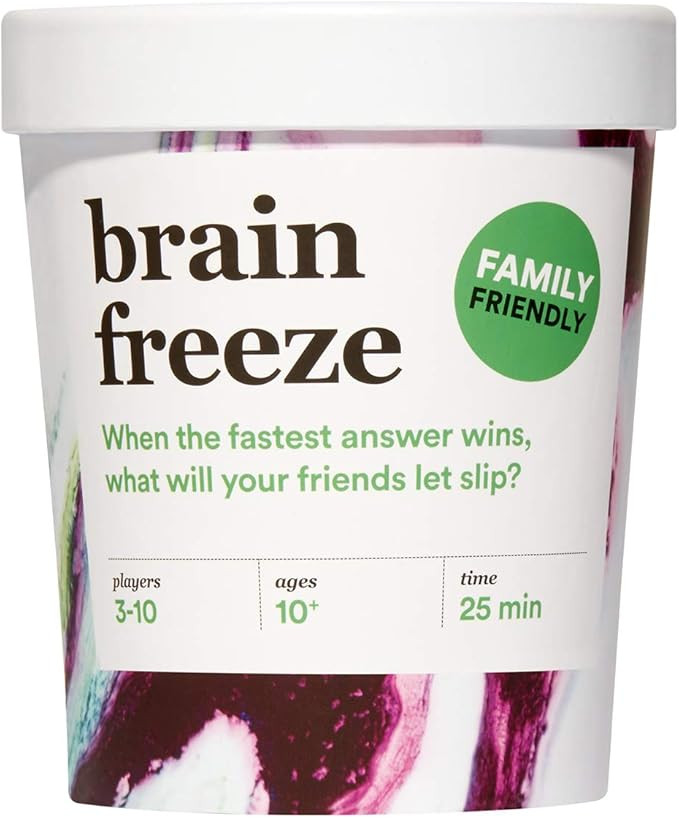 Brain Freeze Party Game - The Hilarious Speak-Before-You-Think Family Card Game for White Elephan... | Amazon (US)
