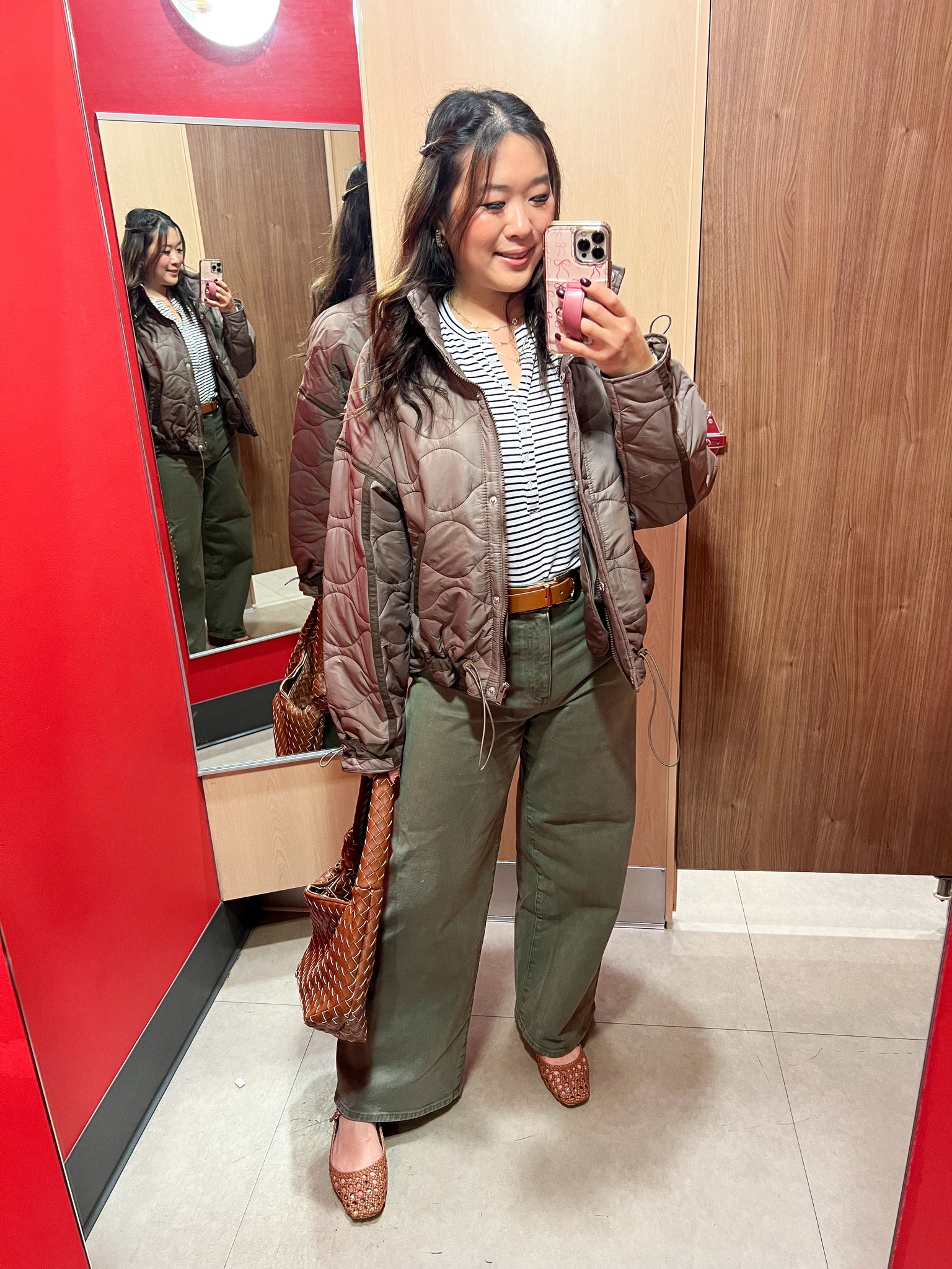 Target Outfit
Henley Top: Medium
Jacket: Large
Wide Leg Denim: 8