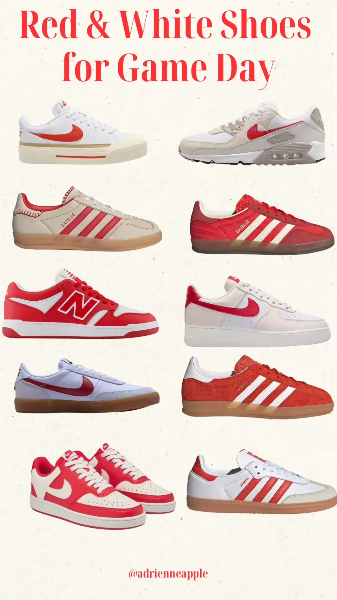 Game Day Shoes 
Nike, Adidas, New Balance 

#LTKFindsUnder100 #LTKSaleAlert #LTKActive