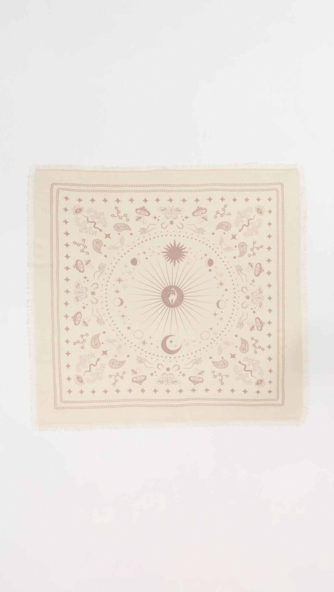 Freya Cashmere Bandana Scarf Lily/Taupe One Size | Shopbop