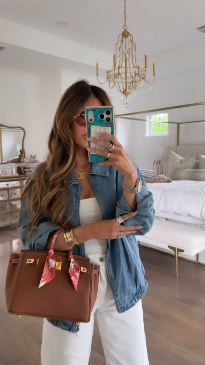 Wearing a small tank, XS jacket and US 4 in jeans!! 🫶🏻

Zara fashion, Nordstrom fashion, Denim jacket, White jeans, Teacher outfits, Business casual workwear, White tank top, Fall outfits women, Gemme Beauty, Emily Gemma

#LTKSeasonal #LTKWorkwear #LTKstorytime