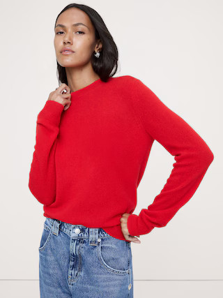 Lightweight Cashmere Crew-Neck Sweater | Banana Republic (US)