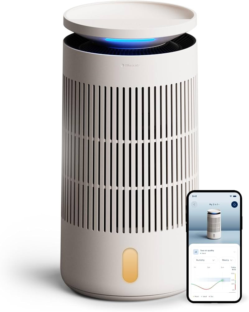 Blueair 2-in-1 Pro Air Purifier & Humidifier for Large Rooms, HEPASilent\u2122 Removes 99.97% All... | Amazon (US)
