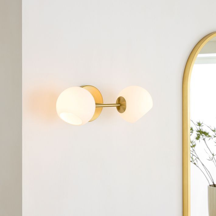 Staggered Glass Sconce - Double | West Elm (US)