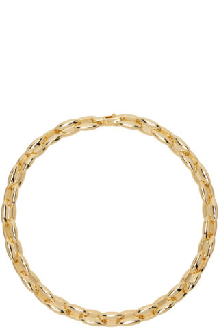 ANINE BING
                     
                    Gold Oval Link Necklace | SSENSE