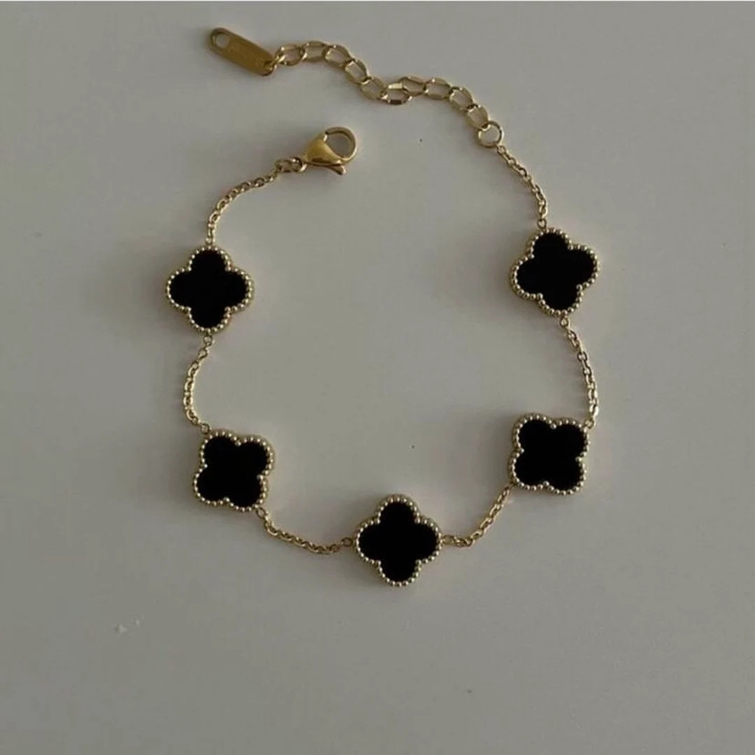 Classic Van Cleef & Arpels Bracelet by Galenze Minimalist Dainty Gold Diamond Bracelet Wedding Je... | Etsy (US)