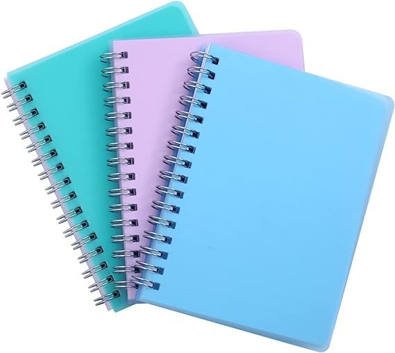 Irmanas Spiral Notebook, 3 Pack Small Notebooks 4.3"x 5.7", Mini Ruled Lined Journal, 480 Pages, ... | Amazon (US)