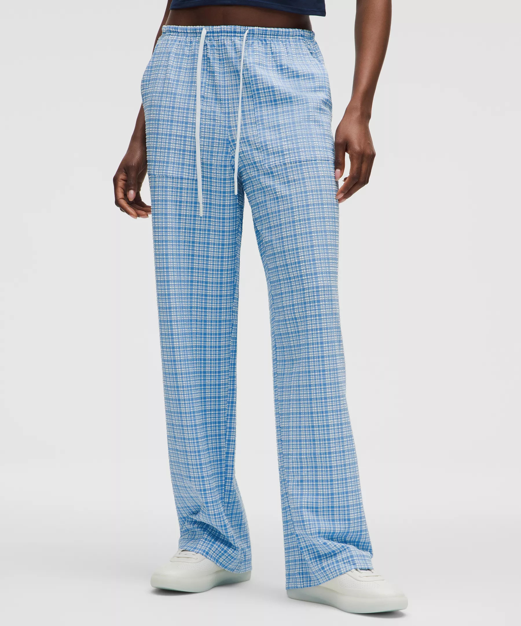 Seersucker Check Mid-Rise Pull-On Pant | Lululemon (US)