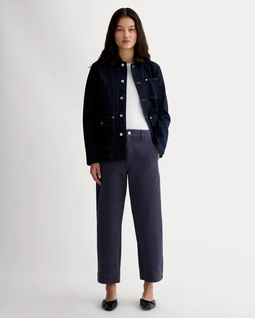 Women's Utility Straight-Leg Pant by Everlane in Navy, Size 16 | Everlane