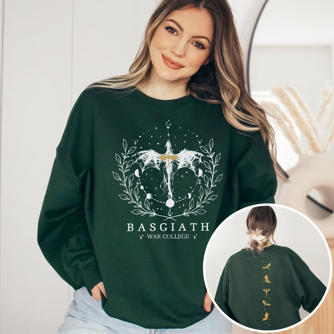 Fourth Wing Double-sided Sweatshirt Basgiath War College Sweatshirt Fourth Wing Shirt Dragon Ride... | Etsy (US)