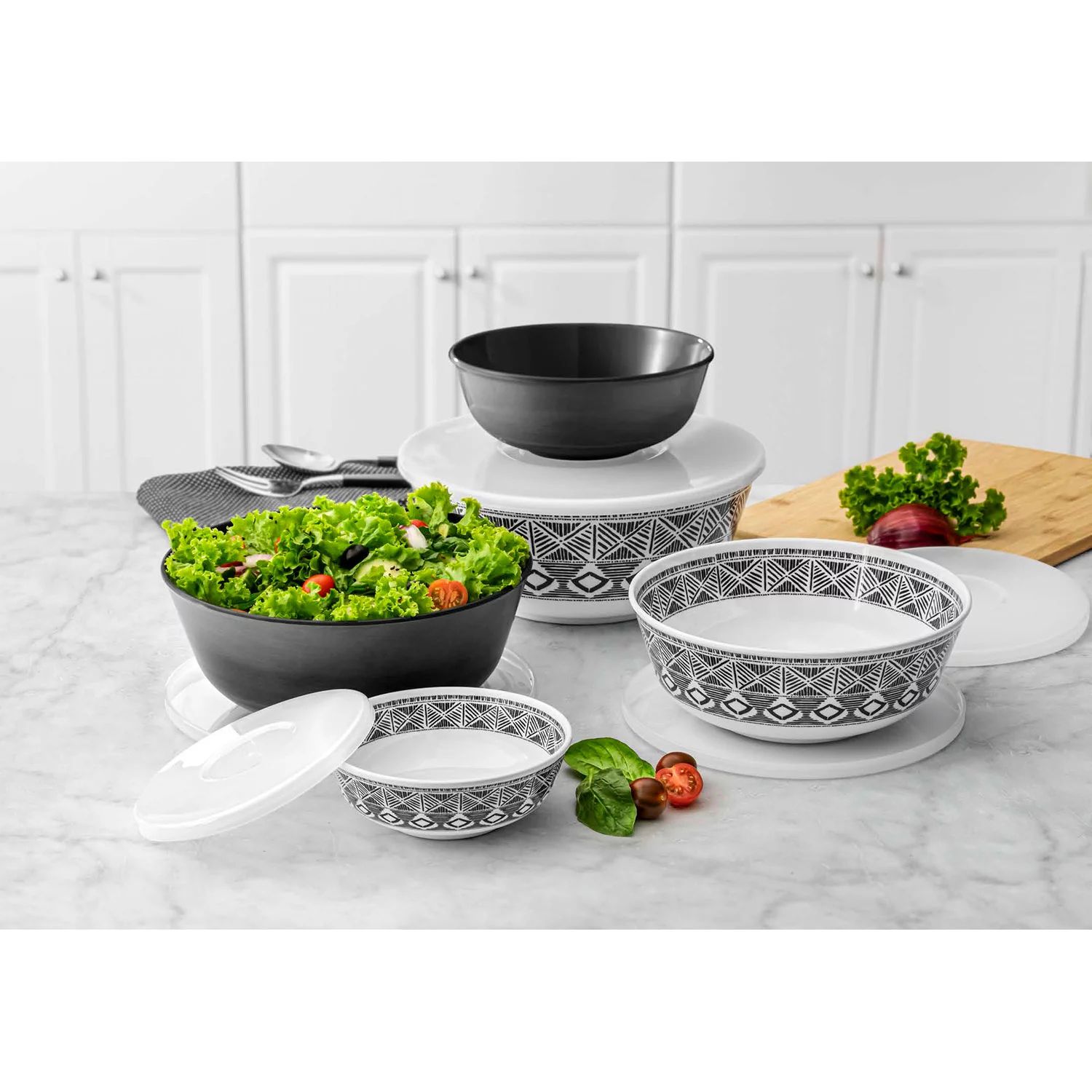Member's Mark 10-Piece Melamine Mixing Bowls with Lids (Assorted Colors) | Sam's Club