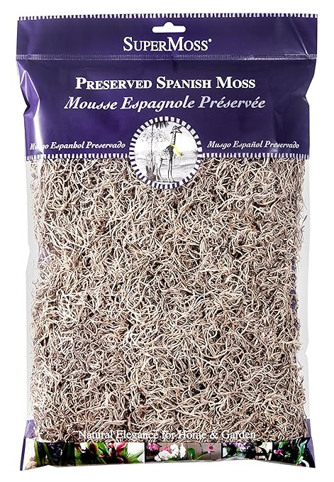 SuperMoss (26914) Spanish Moss Preserved, Natural, 8oz (200 cubic inch) | Amazon (US)