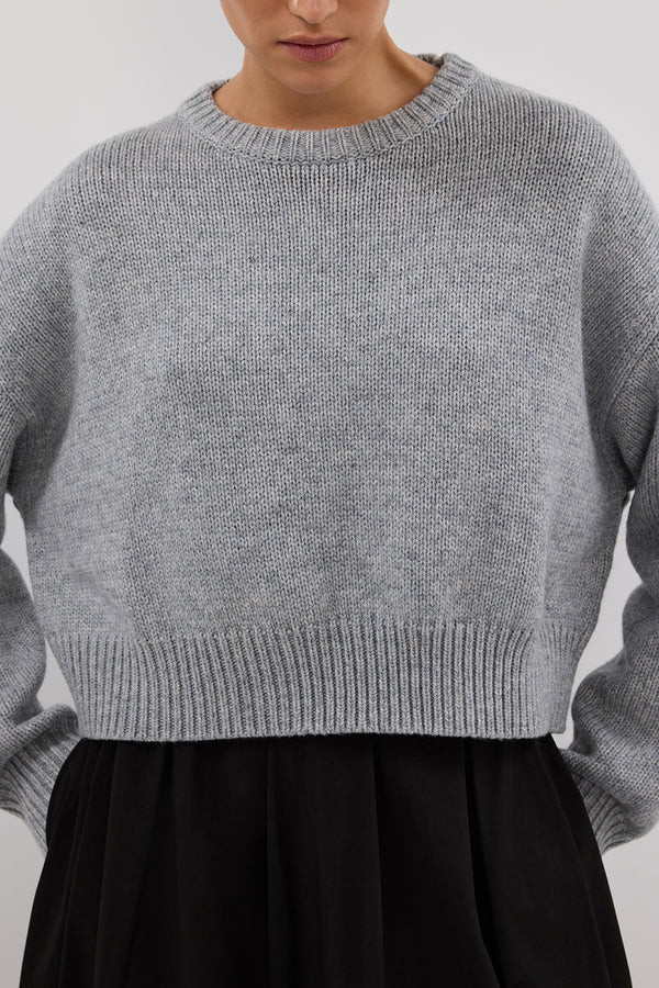 OLIVER SILVER MARLE KNIT JUMPER | DISSH