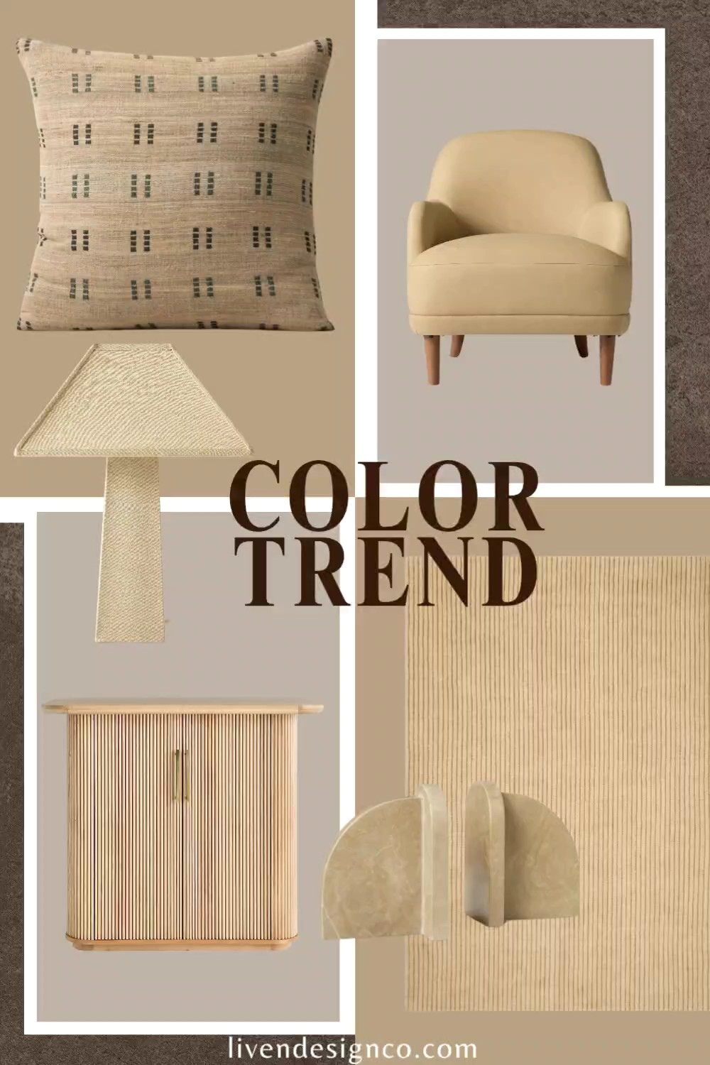Interior design trends. Bleached tan. Throw pillows. Neutral decor. Armchair. Linen lamp. Modern lamp. Table lamp. Area rug. Bookends. Natural wood cabinet 

#LTKSeasonal #LTKHome #LTKSaleAlert