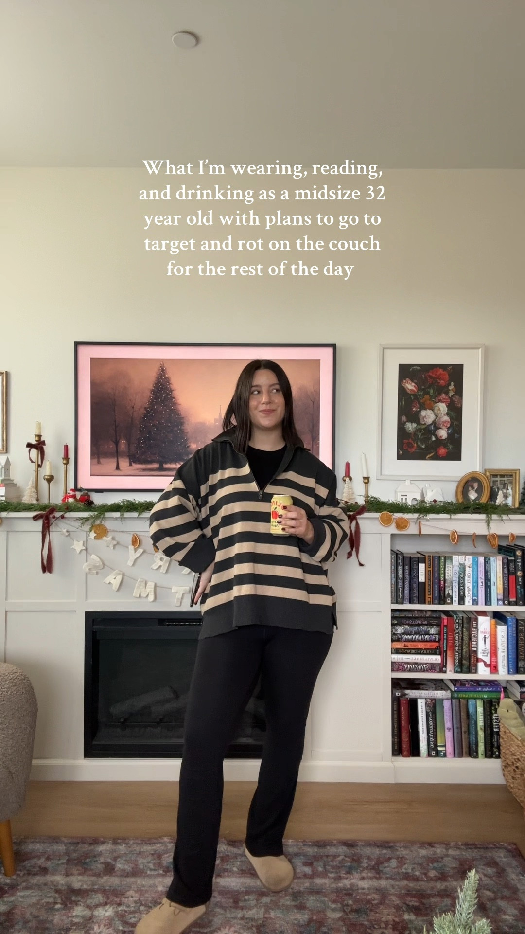 a comfy ootd for a quick errand and then lounging and reading on the couch all day 

OOTD outfit of the day free people aerie leggings 

#LTKMidsize #LTKSeasonal