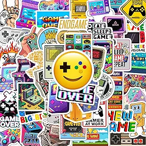 BEATRI Gaming Stickers 50Pcs Video Game Stickers Vinyl Waterproof for Water Bottles Phone, Laptop... | Amazon (US)