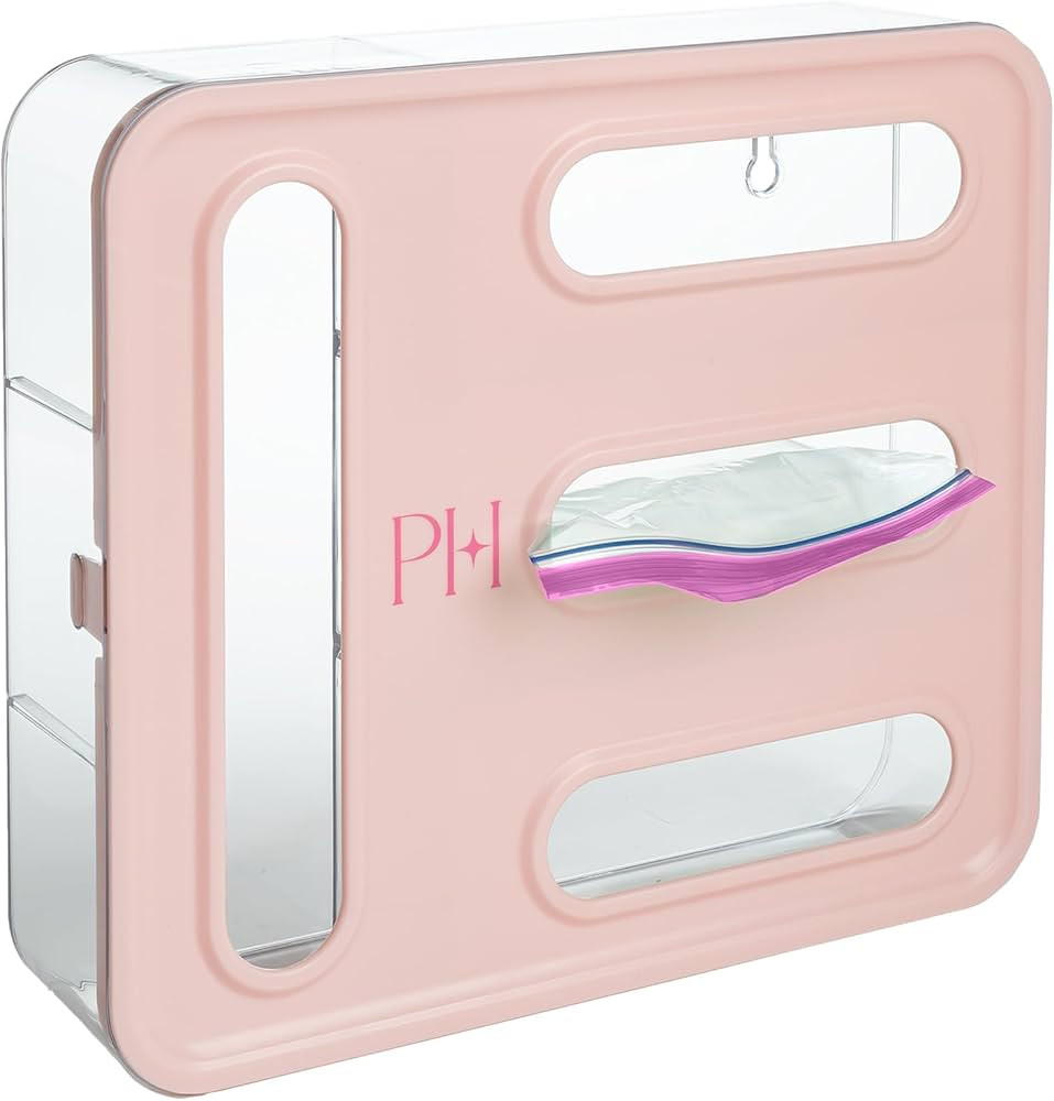 Amazon.com: Paris Hilton 4-Slot Storage Bag Organizer, Multipurpose Kitchen Drawer and Wall-Mount... | Amazon (US)