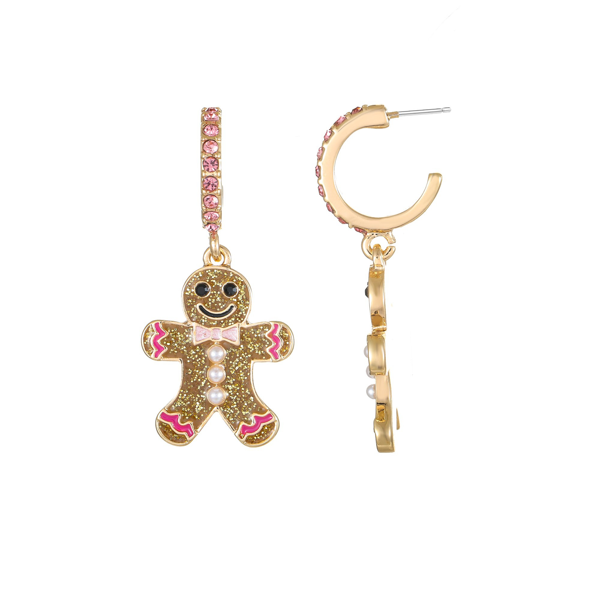 Packed Party Gingerbread Man Mini Hoop Earrings | Walmart (US)