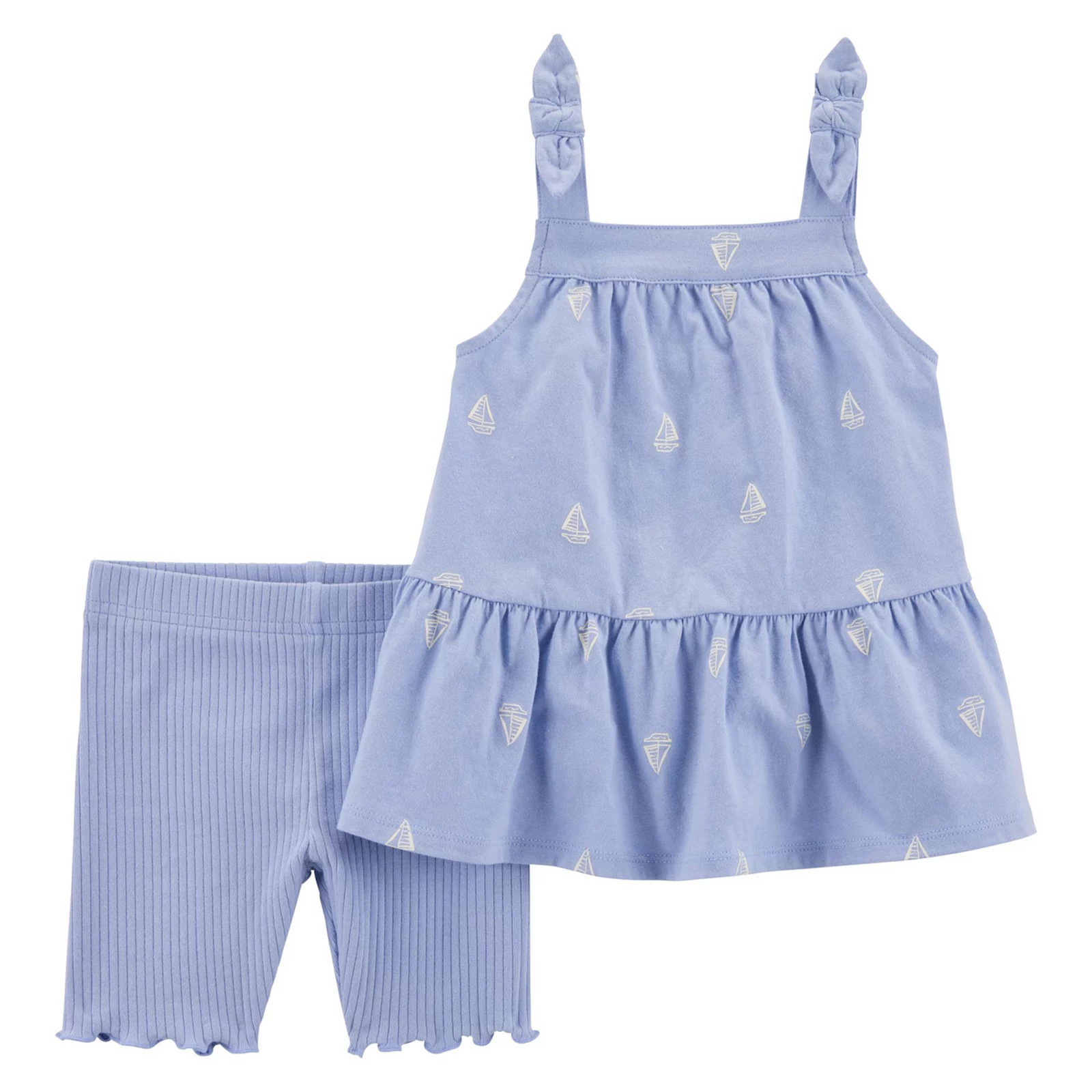 Baby Girl Carter's 2-pc. Top & Shorts Set, Girl's, Size: 9 Months, Blue | Kohl's