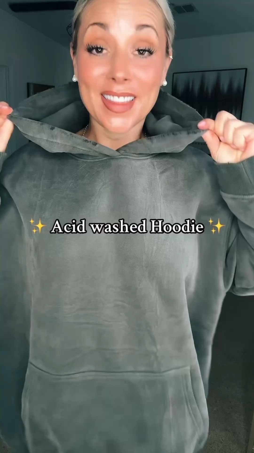 Soft, cozy, oversized perfection. Ships FREE. Don’t miss it! #hoodie #acidwashed #comfortclothes #amazonfashion #oversizedhoodie