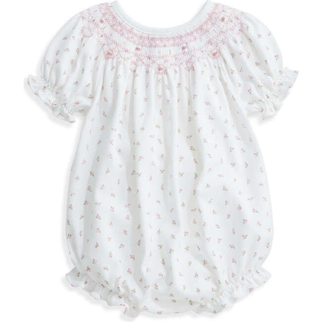 Smocked Pima Casey Bubble, Bitsy Berry | Maisonette