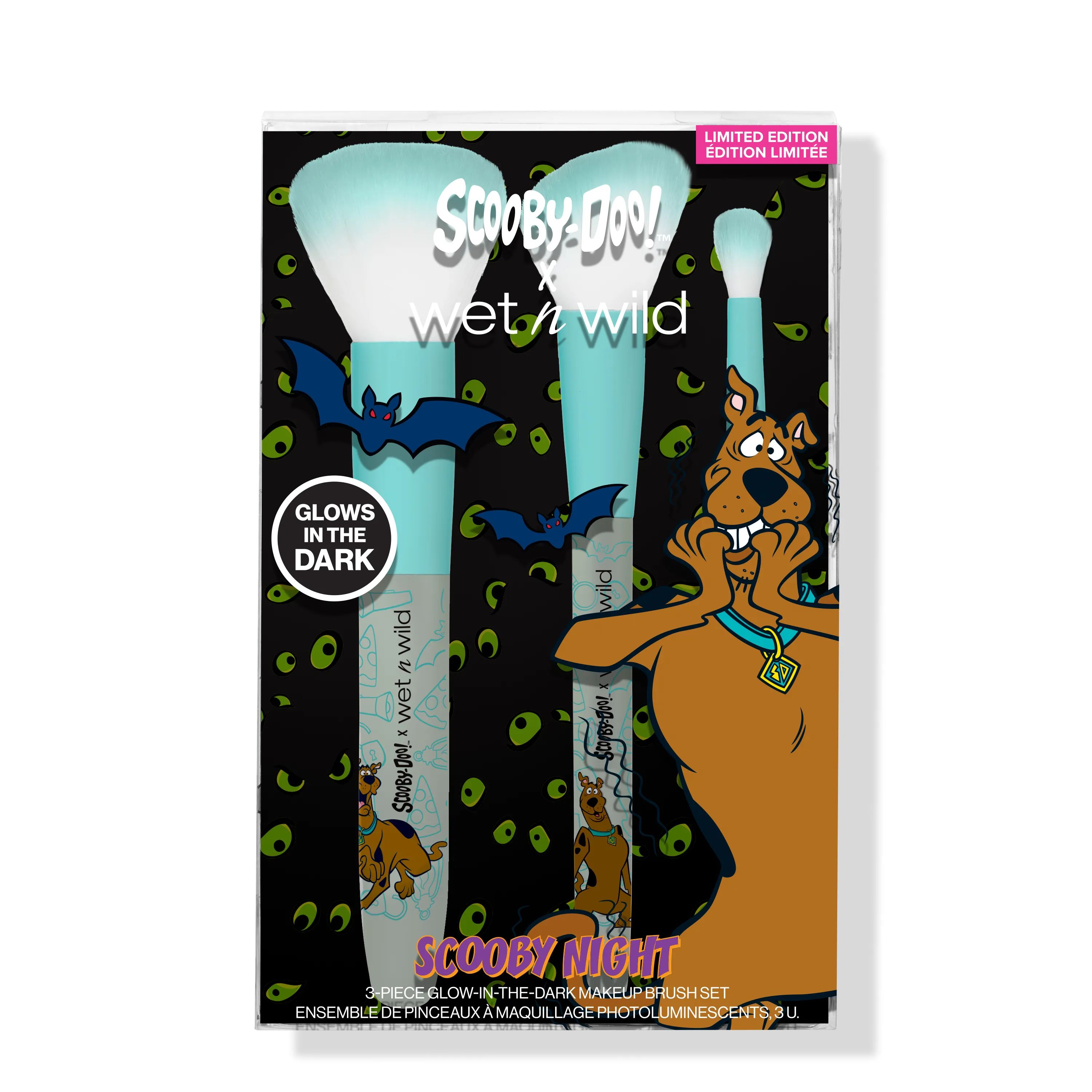 Scooby Night 3-Piece Glow-in-the-Dark Makeup Brush Set | wet n wild Beauty | Wet n Wild (US)