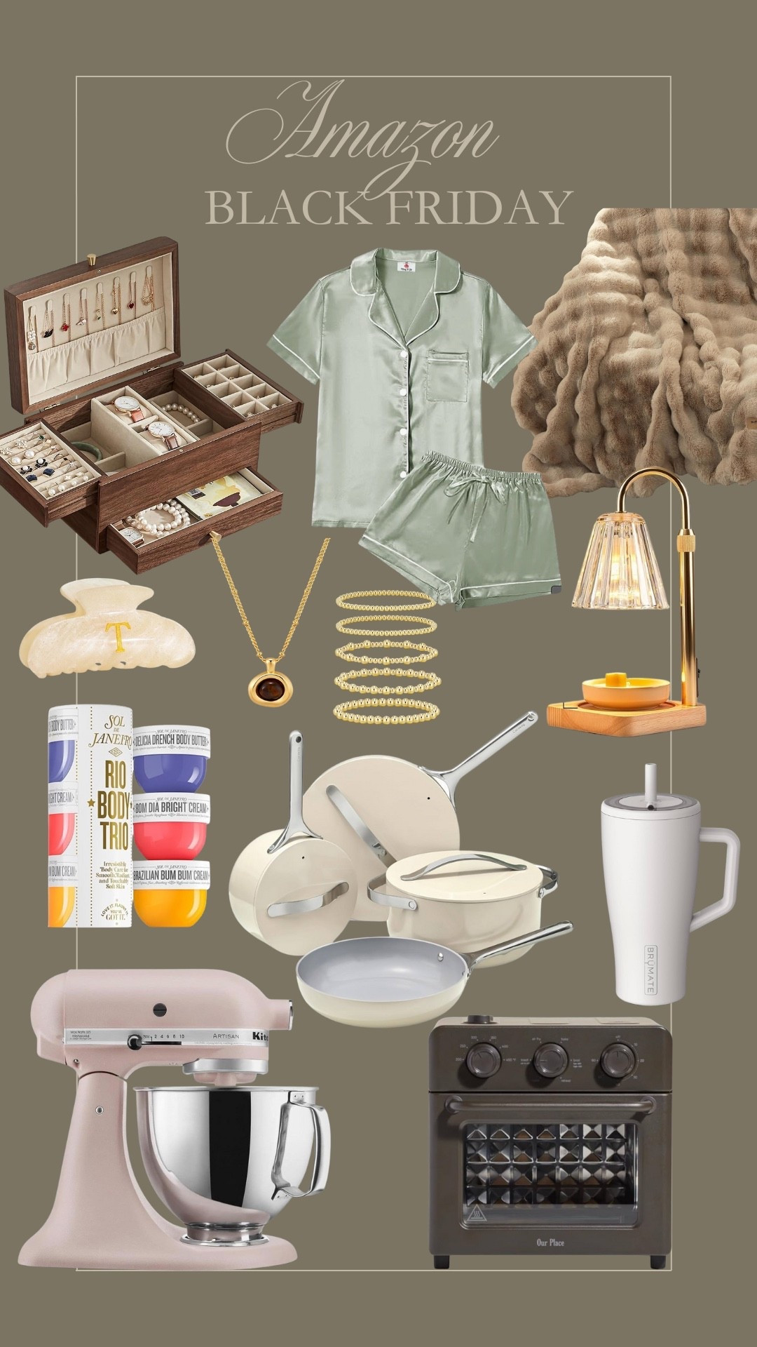 Black Friday Amazon gift guide for women! I love this blanket, jewelry box, necklace, and kitchen aid mixer! Such incredible finds for the women in your life. 🤎🎄
@amazon
#ad
#founditonamazon #WinterFavorites2025


#LTKCyberWeek #LTKGiftGuide #LTKFindsUnder50 #LTKHoliday