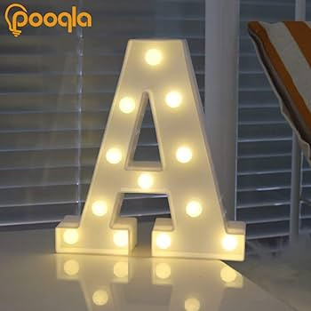 Pooqla LED Marquee Letter Lights Sign, Light Up Alphabet Letter for Home Party Wedding Decoration... | Amazon (US)