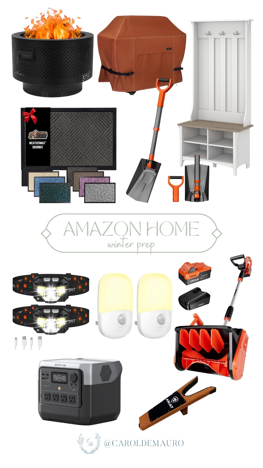 Get your home organized and ready for the chilly season because you deserve a tidy and safe space! You can easily declutter your entry with the new Hall Tree Bench, and feel secure knowing you have the Portable Power Station and Motion Sensor Night Lights for any stormy nights.

amazon home, winter prep, outdoor safety, garage essentials, patio vibes, snow day ready, home musthaves, winter safety

#LTKHoliday #LTKSeasonal #LTKHome