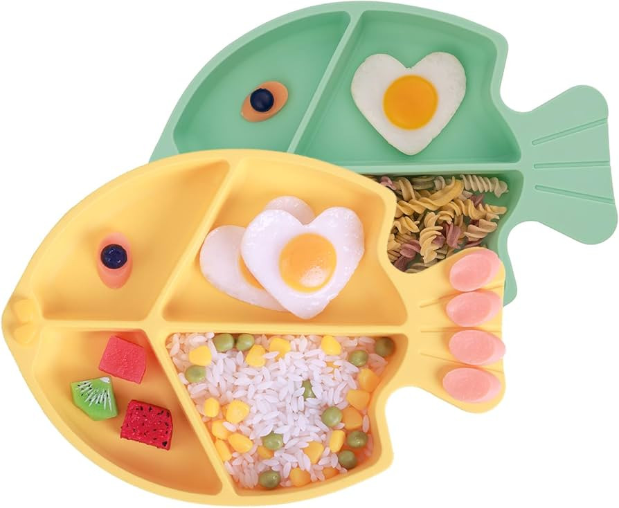Silicone Suction Plate for baby,Suction plates for baby toddler Pure Food-Grade Silicone-BPA Free... | Amazon (US)