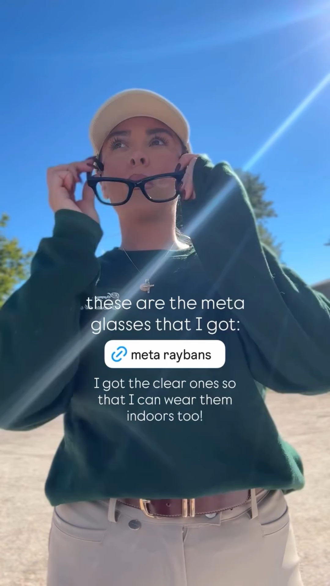 Wearing my new meta rayban glasses to my riding lesson 

#LTKActive