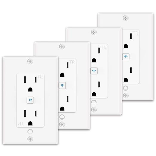 Smart Wall Outlet, Lumary Smart WiFi Outlet Works with Alexa & Google Assistant, Timer Function &... | Amazon (US)
