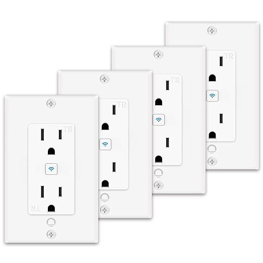 Smart Wall Outlet, Lumary Smart WiFi Outlet Works with Alexa & Google Assistant, Timer Function &... | Amazon (US)