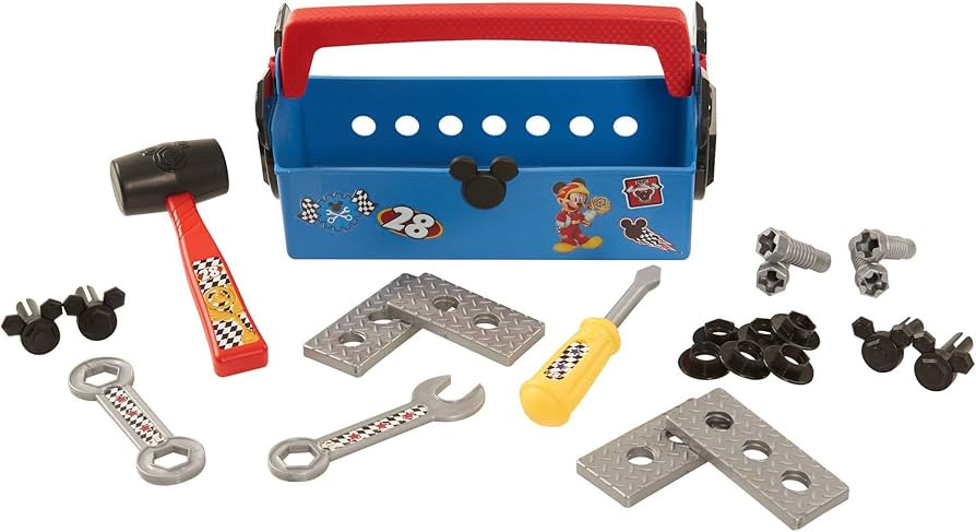 Just Play Mickey and The Roadster Racers Tool Box, 50 Piece Contruction and Building Tools for Ki... | Amazon (US)