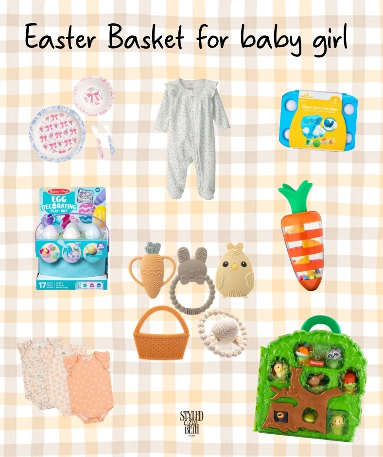 Baby Girl Easter Basket Inspo 🐰🌸

Sweet, soft & candy-free 💗
Teethers, sensory toys, spring jammies & the cutest little outfit picks 🧺✨


Save this for later 💕

#LTKSpringSale #LTKBaby #LTKSeasonal