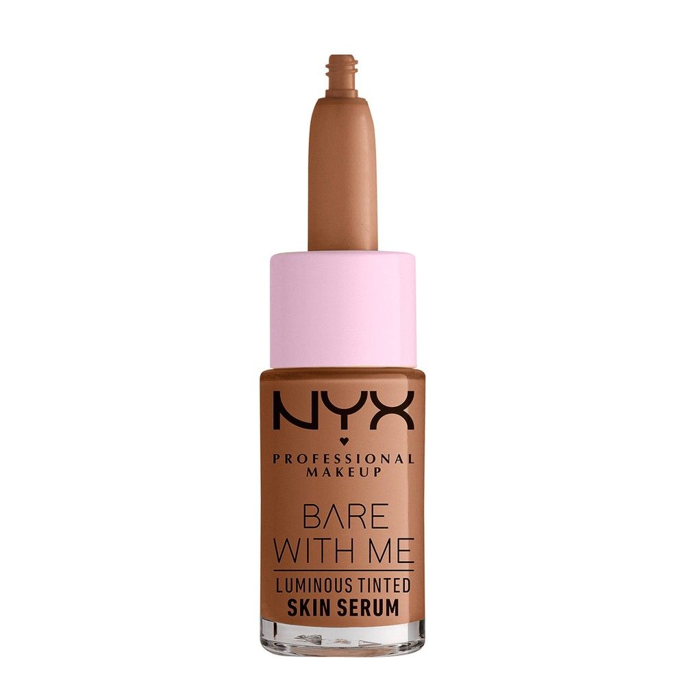 NYX Professional Makeup Bare with Me Luminous Tinted Skin Serum - Dewy Finish - Medium Deep - 0.43 f | Target