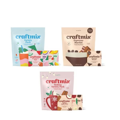 Craftmix Holiday Best Seller Bundle 36 Pack Cocktail / Mocktail Mixer - Makes 36 Drinks | Target