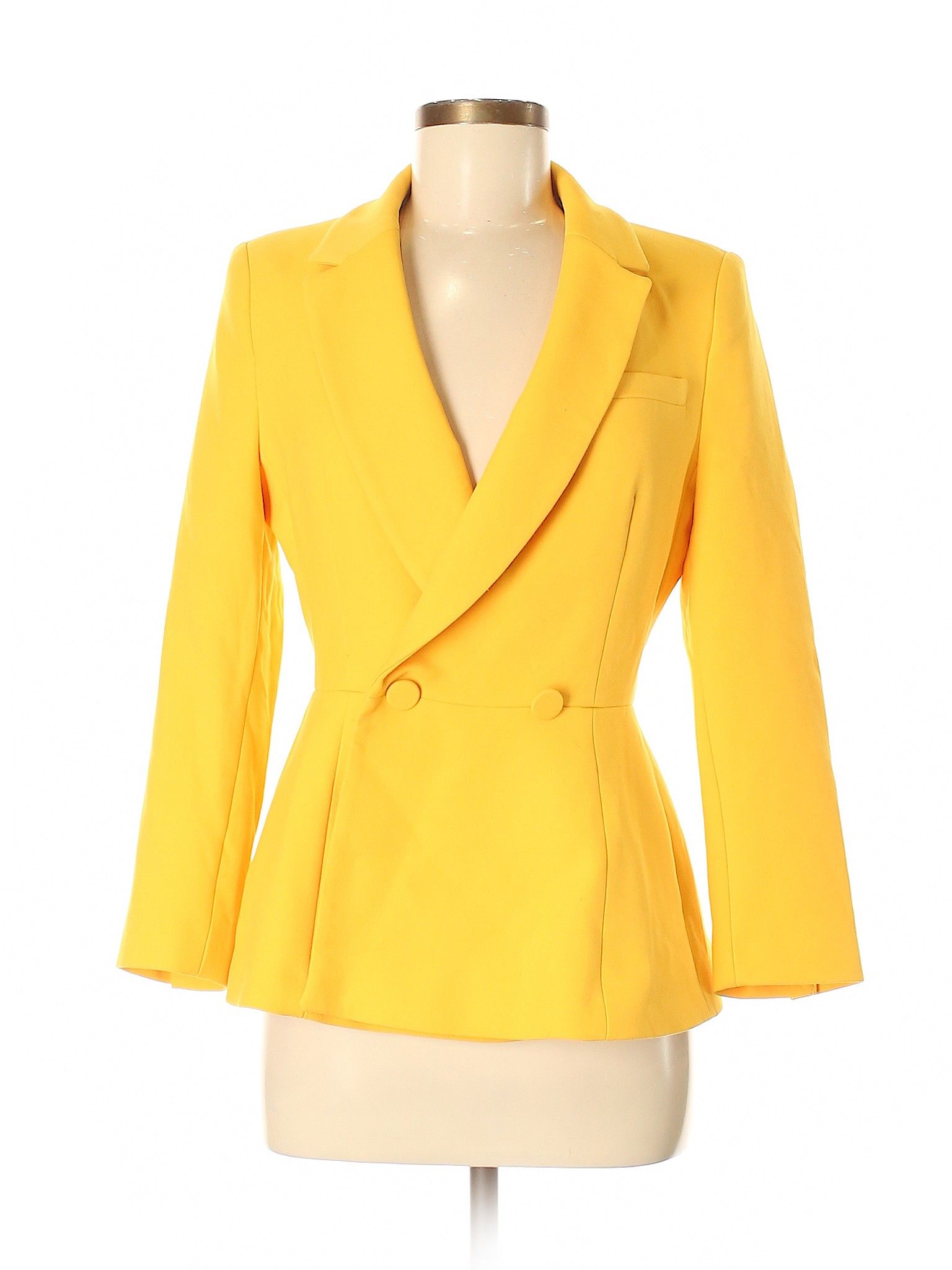 Zara Basic Blazer Size 8: Dark Yellow Women's Jackets & Outerwear - 45503197 | thredUP