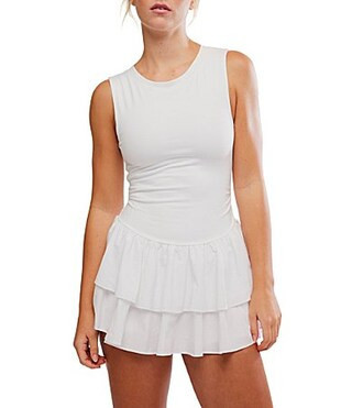 FP Movement Field Day Crew Neck Sleeveless Drop Waist Skortsie - S | Dillard's