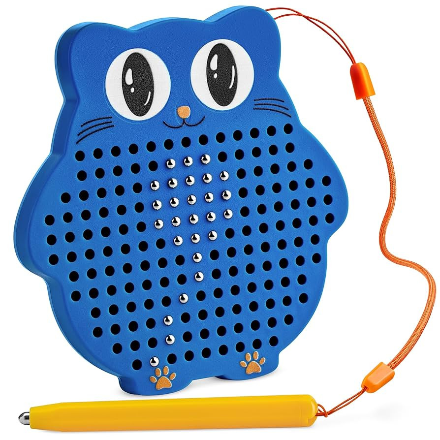 Magnetic Drawing Board for Kids & Toddlers with Beads and Magnet Stylus Pen - Magnetic Travel Toy... | Amazon (US)