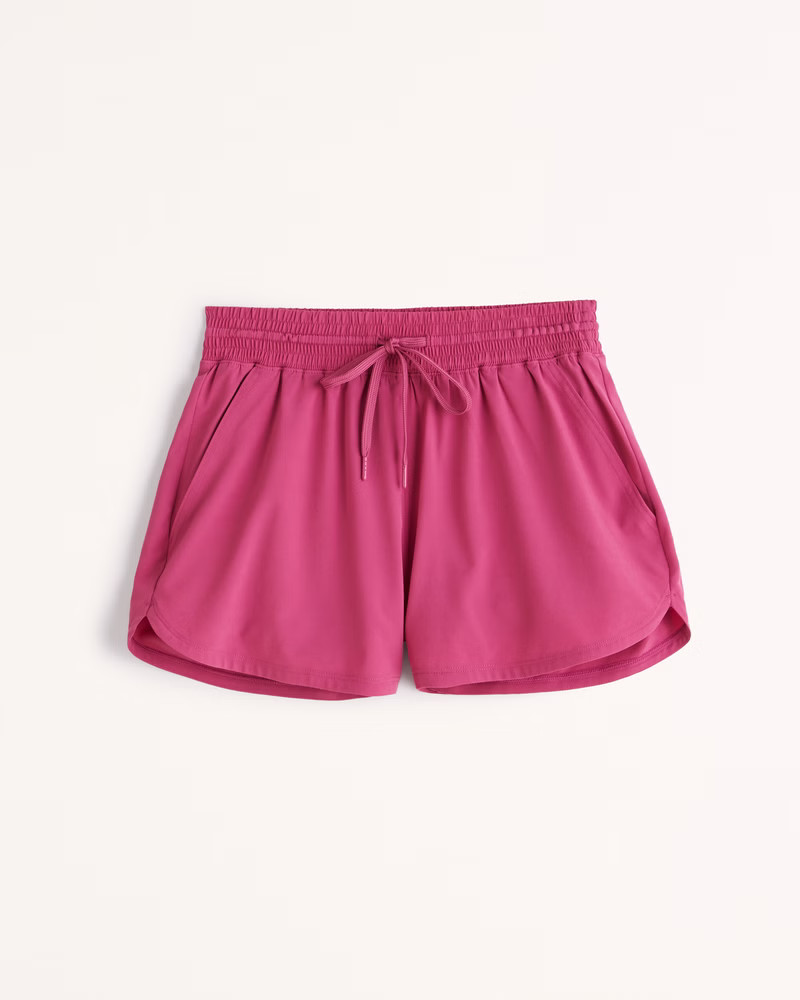 YPB motionTEK High Rise Lined Workout Short | Abercrombie & Fitch (US)