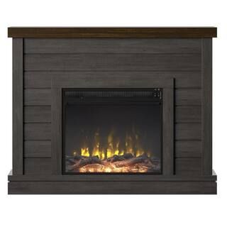 Twin Star Home 47.38 in. Wall Mantel Electric Fireplace in Weathered Gray-23WM6603-TPG77S - The H... | The Home Depot