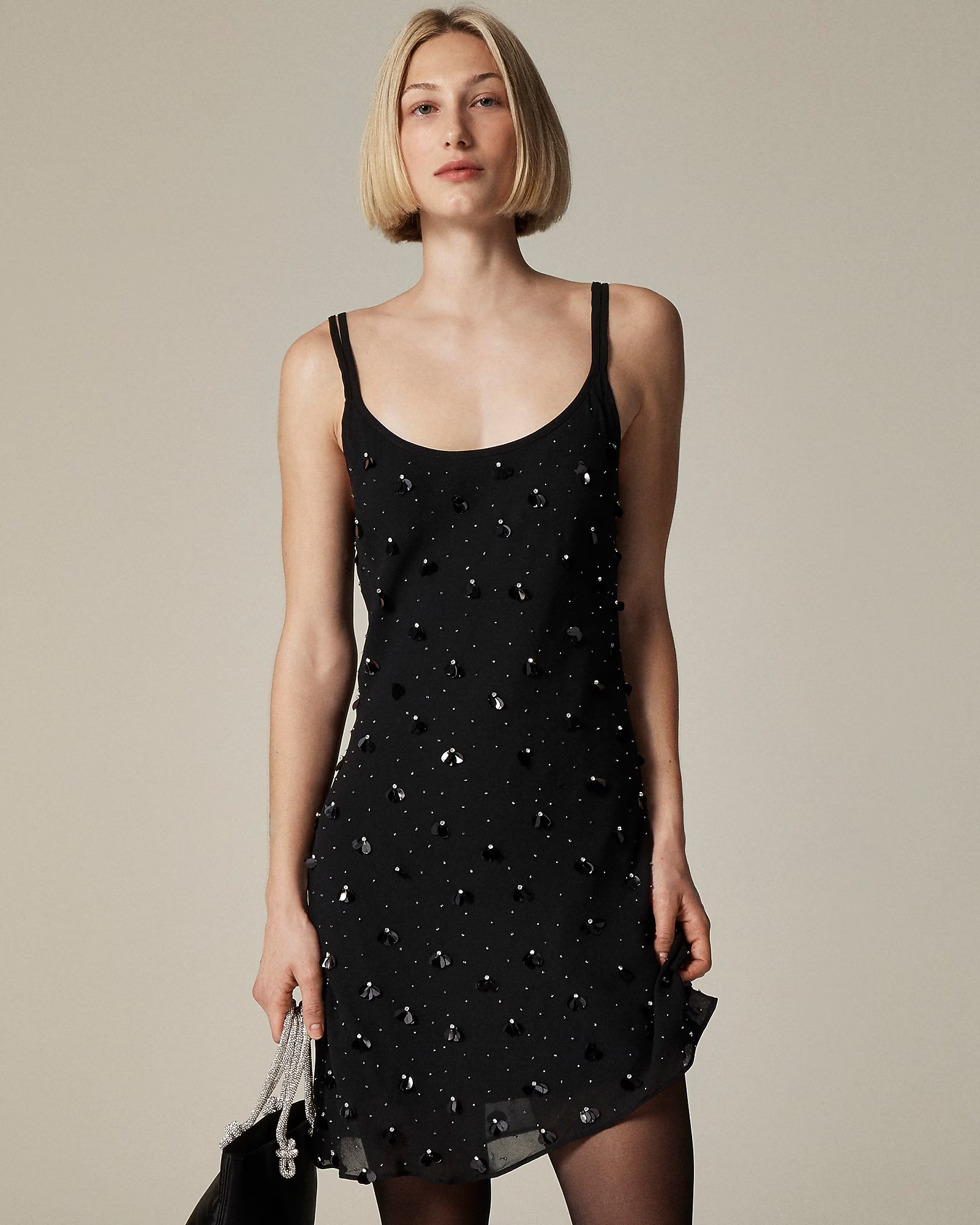 Collection paillette slip dress in chiffon | J. Crew US