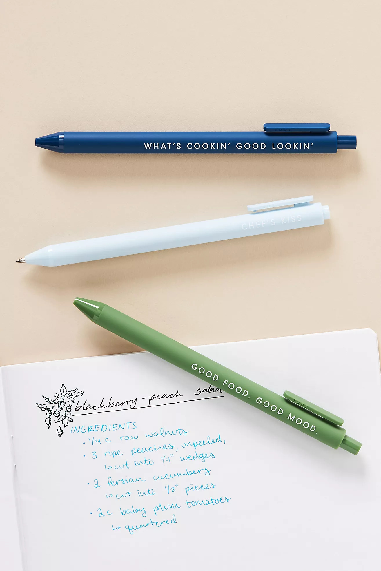 Ruff House Gel Pens, Set of 3 | Anthropologie (US)