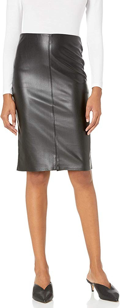 The Drop Women's Rachel Faux Leather Pull On Pencil Skirt | Amazon (US)