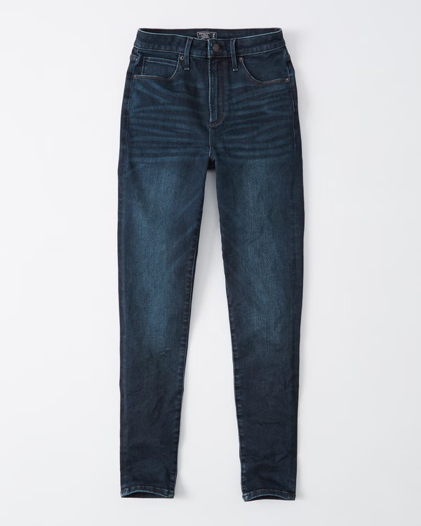 Curve Love High Rise Super Skinny Jeans | Abercrombie & Fitch (US)