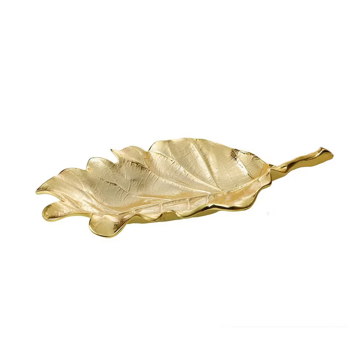 Classic Touch 10.75"L Gold Leaf Dish | Target